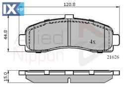 ΣΕΤ ΔΙΣΚΟΦΡΕΝΑ ΕΜΠΡ. NISSAN  ADB0508 410601F025 410606F625 410606F626 4106099B25 4106099B26 41060BF625 416099B26
