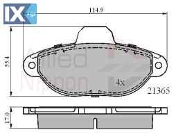 ΣΕΤ ΔΙΣΚΟΦΡΕΝΑ ΕΜΠΡ. FIAT  ADB0509 46565733 5892786 71738134 71770984