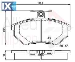 ΣΕΤ ΔΙΣΚΟΦΡΕΝΑ ΕΜΠΡ. SEAT-VW  ADB0511 440615116A 440698151A 8A0615115D A113501080 357698151B 431698151D 437698151 8A0698151A 8A0698151B 8A0698151C 8D0698151 357698151B 437698151 8A0698151A 8A0698151B