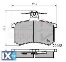 ΣΕΤ ΔΙΣΚΟΦΡΕΝΑ ΟΠΙΣΘ. ALFA ROMEO-AUDI  ADB0558 437698451 443498451 443615415N 443615415P 443615415S 443698451 443698451A 443698451B 443698451C 447698451 447698451A 447698451C 4A0615415 4A0615415C 4A06