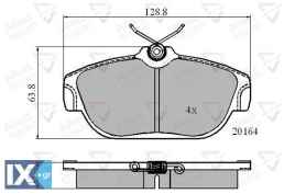 ΣΕΤ ΔΙΣΚΟΦΡΕΝΑ ΕΜΠΡ. VOLVO  ADB0590 271349 2713493 2713498 271737 2717379 271979 31261183 3516916