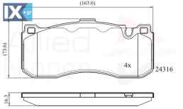 ΣΕΤ ΔΙΣΚΟΦΡΕΝΑ ΕΜΠΡ. BMW  ADB06005 34116784807 34116786044 34116797860 34106860642