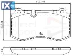 ΣΕΤ ΔΙΣΚΟΦΡΕΝΑ ΕΜΠΡ. MERCEDES  ADB06020 0044206220 0044208020 004420802041 0054207820 A0044206220 A0044208020 A004420802041 A0054207820