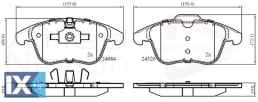 ΣΕΤ ΔΙΣΚΟΦΡΕΝΑ ΕΜΠΡ. JAGUAR  ADB06036 C2C039929 C2C27290 C2C35612 C2C39929 T4N13433 T4N9759