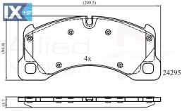 ΣΕΤ ΔΙΣΚΟΦΡΕΝΑ ΕΜΠΡ. PORSCHE-VW  ADB06039 7L0698151M 7L0698151N 7P0698151 7P0698151B 7P0698151C 7P6698151 7P6698151B 7L0698151M 7L0698151N 7P0698151 7P0698151B 7P0698151C 7P6698151 7P6698151B 7L069815