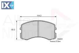 ΣΕΤ ΔΙΣΚΟΦΡΕΝΑ ΕΜΠΡ. MITSUBISHI  ADB06061 MN116764 MR569225 MZ690185