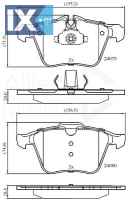 ΣΕΤ ΔΙΣΚΟΦΡΕΝΑ ΕΜΠΡ. JAGUAR  ADB06063 C2C27291 C2C35440 C2C36974 C2C40926 C2D23150 C2D31788 C2Z14096 T2R10202 T2R7247