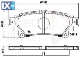 ΣΕΤ ΔΙΣΚΟΦΡΕΝΑ ΟΠΙΣΘ. LEXUS  ADB06078 0446647070 0446647071 0446648130 0446648140 0446652180 044660E010 0446648130 0446648140