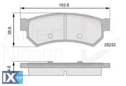 ΣΕΤ ΔΙΣΚΟΦΡΕΝΑ ΟΠΙΣΘ. CHEVROLET  ADB06100 96800089
