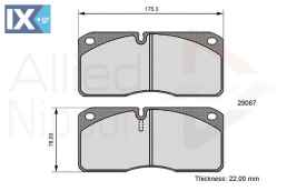 ΣΕΤ ΔΙΣΚΟΦΡΕΝΑ ΕΜΠΡ. IVECO - RENAULT TRU  ADB06107 410609X425 1906043 1906146 1906297 5001014704 5001825339 5001873218