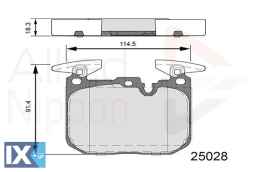 ΣΕΤ ΔΙΣΚΟΦΡΕΝΑ ΕΜΠΡ. BMW  ADB06110 34106799805 34106859067 34106866072 34106878878 34116850850 34116859066 34116866072 34116878876