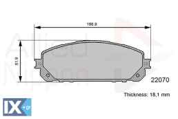 ΣΕΤ ΔΙΣΚΟΦΡΕΝΑ ΕΜΠΡ.JEEP  ADB06113 68212327AA 68212327AB 68212327AC 68227573AA 68227573AB