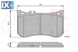 ΣΕΤ ΔΙΣΚΟΦΡΕΝΑ ΕΜΠΡ. MERCEDES-BENZ  ADB06114 0064205020 0064209320 0084200920 0084203320 A0064205020 A0064209320 A0084200920 A0084203320