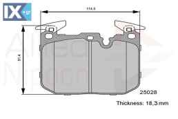 ΣΕΤ ΔΙΣΚΟΦΡΕΝΑ ΕΜΠΡ. BMW  ADB06122 34106799805 34106859067 34106878878 34112284969 34116857968 34116859066 34116859282 34116865460 34116876641 34116878876 34116878882