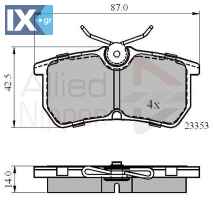ΣΕΤ ΔΙΣΚΟΦΡΕΝΑ ΟΠΙΣΘ. FORD  ADB0705 1S4Z2200BA 1075565 1107698 1425407 1780884 1810990 1S4Z2200BA 98AB2M008BA 98AX2M008BA 98AX2M008BB C1BC2M008AA C1BC2M008AB C1BC2M008AC