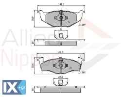 ΣΕΤ ΔΙΣΚΟΦΡΕΝΑ ΕΜΠΡ. SEAT-VW  ADB0706 1H0698151A 1H0698151A 1H0698151A 1H0698151A