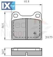 ΣΕΤ ΔΙΣΚΟΦΡΕΝΑ ΟΠΙΣΘ. ALFA ROMEO  ADB0731 425060 0004207020 0005861142 0005861442 0005862242 0005862542 0005863942 0005864142 0005864642 0005867142 0005867642 0014207920 0015866442 A0004207020 A000420