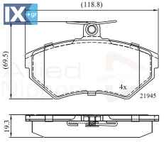 ΣΕΤ ΔΙΣΚΟΦΡΕΝΑ ΕΜΠΡ. AUDI-VW  ADB0736 8E0698151 8E0698151A 8E0698151B 8E0698151N 8E0698151 8E0698151A 8E0698151B 8E0698151N 8E0698151 8E0698151A 8E0698151N 8E0698151 8E0698151A 8E0698151N