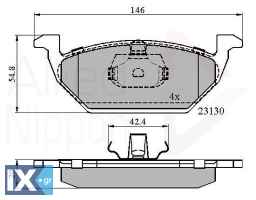 ΣΕΤ ΔΙΣΚΟΦΡΕΝΑ ΕΜΠΡ. AUDI-VW-SKODA-SEAT  ADB0737 1J0615115 1J0698151 1J0698151A 1J0698151B 1J0698151C 1J0698151H 1JE698151B 1S0698151 1S0698151B 1S0698151C 5C0698151A 5Z0698151A 6C0698151 6Q0698151 JZ