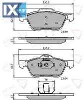 ΣΕΤ ΔΙΣΚΟΦΡΕΝΑ ΕΜΠΡ. NISSAN  ADB0739 410609F525