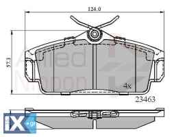 ΣΕΤ ΔΙΣΚΟΦΡΕΝΑ ΕΜΠΡ. NISSAN  ADB0740 410602F028 410602F525 410602F526 410602F527 410602F528 410605M325 410605M326 41060BM525 D1060BM50A