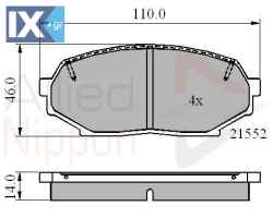 ΣΕΤ ΔΙΣΚΟΦΡΕΝΑ ΕΜΠΡ. MAZDA  ADB0754 NAY03323ZC NAZ03328ZA NAY03323ZA NAY03323ZB NAY0333ZA NAY0333ZB NAY13323Z NAY13323ZA NAY1333Z NAY1333ZA NAZ03328Z NAZ0338Z SAY13323Z SAY1333Z