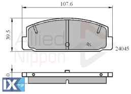 ΣΕΤ ΔΙΣΚΟΦΡΕΝΑ ΟΠΙΣΘ. MAZDA  ADB0819 B6Y82648Z FB0649280A FB0649290B FDY12648Z GEYC2643ZA GEYC2648ZA B6Y8263Z B6Y8263ZA FA674980 FAY6338Z9A FB064980 FB71268Z FB71268ZA FDY1263Z FDY1263ZA GEYC263Z GEYC