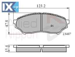 ΣΕΤ ΔΙΣΚΟΦΡΕΝΑ ΕΜΠΡ. MITSUBISHI  ADB0826 MN102615 MR334950 MR475453 MZ690025