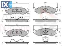 ΣΕΤ ΔΙΣΚΟΦΡΕΝΑ ΕΜΠΡ. CHRYSLER-JEEP  ADB0845 83504371 8305252531 0K5533323Z 4713175 4778058 4778058AB 5252531 8305252531 83504371 4713175 4778058 4778058AB 5252531