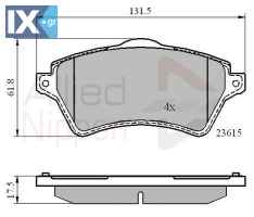 ΣΕΤ ΔΙΣΚΟΦΡΕΝΑ ΕΜΠΡ. LAND ROVER  ADB0873 LR021899 SFP000010 SFP000020 SFP500100