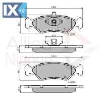 ΣΕΤ ΔΙΣΚΟΦΡΕΝΑ ΕΜΠΡ. MAZDA-FORD  ADB0876 1E033323Z 1E033323ZA 1E033323ZB 1E03333Z 1E03333ZA 1E03333ZB 1010502 1013843 1030601 1042687 1064762 1079919 96FB2K021AA 98FB2K021AA