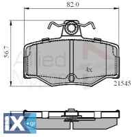 ΣΕΤ ΔΙΣΚΟΦΡΕΝΑ ΟΠΙΣΘ. NISSAN  ADB0878 440603F025 440603F085 440603FD85 4406070J25 4406070J26 44060BM425 44060BM426 D4060BM40A