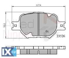 ΣΕΤ ΔΙΣΚΟΦΡΕΝΑ ΕΜΠΡ. TOYOTA  ADB0896 0446513030 0446520500 0446520540 0446520570 044652B010 044652B030 044652B040 0446530330 04465YZZDF 446513030 446520500 446520570