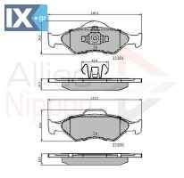 ΣΕΤ ΔΙΣΚΟΦΡΕΝΑ ΕΜΠΡ. FORD  ADB0899 1E12333Z 1031781 1111857 1111858 1130715 1206062 1947389 91FX2K021AB YS612K021AA YS612K021BA YS6J2K021AA YS6J2K021AB