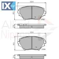 ΣΕΤ ΔΙΣΚΟΦΡΕΝΑ ΕΜΠΡ. TOYOTA  ADB0944 0446542070 0446542071 0446542080 0446542110 0446542130 04465YZZCN 04465YZZCS 446542071 446542080