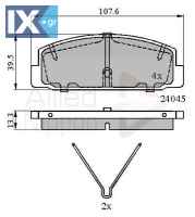 ΣΕΤ ΔΙΣΚΟΦΡΕΝΑ ΟΠΙΣΘ. MAZDA  ADB0986 FB0126233 FDY12649Z GGYB2648Z GGYM2648Z9C GJYA2648Z GJYA2649Z GGYB263Z GGYM263Z GGYM268Z GJYA263Z GJYB263Z GJYB268Z GJYB268Z9C