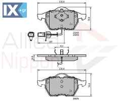 ΣΕΤ ΔΙΣΚΟΦΡΕΝΑ ΕΜΠΡ. AUDI  ADB11025 4B0615116 4B0615116A 4B0615116F 4B0615116G 4B0698151 4B0698151A 4B0698151AF 4B0698151B 4B0698151H 4B0698151K 7M3698151 8E0698151J 4B0615116 4B0615116A 4B0615116F 4B