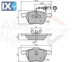 ΣΕΤ ΔΙΣΚΟΦΡΕΝΑ ΕΜΠΡ. VW  ADB11136 7M3698151A 7M3698151A 1133446 1205696 1237133 YM212K021BA YM2J2K021BA 7M3698151A 7M3698151A