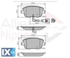 ΣΕΤ ΔΙΣΚΟΦΡΕΝΑ ΕΜΠΡ. SEAT-SKODA-VW  ADB11147 6Q0698151C 6Q0698151C 6Q0698151C 6Q0698151C