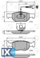 ΣΕΤ ΔΙΣΚΟΦΡΕΝΑ ΕΜΠΡ. ALFA ROMEO-FIAT  ADB11171 71752989 77362199 9947118 9947446 9947629 9950713