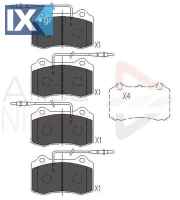 ΣΕΤ ΔΙΣΚΟΦΡΕΝΑ ΕΜΠΡ. PEUGEOT  ADB11227 425182 425195 425219 425251 E172095 425251 E172095