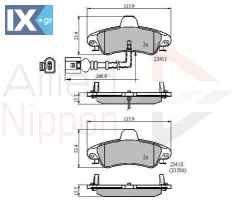 ΣΕΤ ΔΙΣΚΟΦΡΕΝΑ ΟΠΙΣΘ. FORD  ADB11235 1088938 1129886 1129986 1204852 1500668 1672939 6669779 6669780 7153477 93BB2008BA 93BB2M008BB XF722200BA XS712M008BC XS712M008BE XS7J2M008BA
