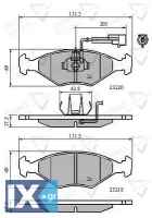 ΣΕΤ ΔΙΣΚΟΦΡΕΝΑ ΕΜΠΡ. FIAT  ADB11295 71738156 71738157 77362175 77362310 9947996 9948037