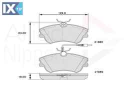 ΣΕΤ ΔΙΣΚΟΦΡΕΝΑ ΕΜΠΡ. RENAULT  ADB11539 6025315867 6025370398 6025370851 6025407835
