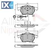 ΣΕΤ ΔΙΣΚΟΦΡΕΝΑ ΕΜΠΡ. VW  ADB11542 4B0615116 4B0615116A 4B0615116F 4B0615116G 4B0698151 4B0698151A 4B0698151AB 4B0698151B 4B0698151E 4B0698151H 4B0698151J 4B0698151K 4B0698151M 4B0698151N 4B0698996A 4B