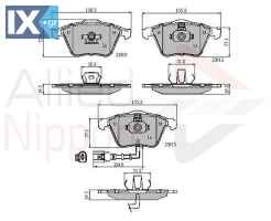 ΣΕΤ ΔΙΣΚΟΦΡΕΝΑ ΕΜΠΡ. AUDI-SEAT-SKODA  ADB11628 1K0615105DF 1K0615106DF 1K0698151B 1K0698151B 1K0615105DF 1K0615106DF 1K0698151B 1K0615105DF 1K0615106DF 1K0698151B