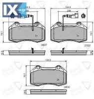 ΣΕΤ ΔΙΣΚΟΦΡΕΝΑ ΕΜΠΡ. FIAT  ADB11703 51934099 71753265 71765466 77365672 77365830 77364716 77365672 77366718