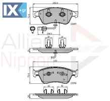 ΣΕΤ ΔΙΣΚΟΦΡΕΝΑ ΕΜΠΡ. AUDI  ADB11740 4E0698151A 4E0698151J 4E0698151A 4E0698151E 4E0698151J 4E0698151K