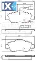 ΣΕΤ ΔΙΣΚΟΦΡΕΝΑ ΕΜΠΡ. FIAT  ADB11785 1559697 1731171 9S512K021A 9S512K021AA ME9S5J2K021AA