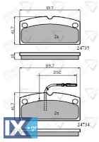 ΣΕΤ ΔΙΣΚΟΦΡΕΝΑ ΕΜΠΡ. AIXAM  ADB11796 6G065